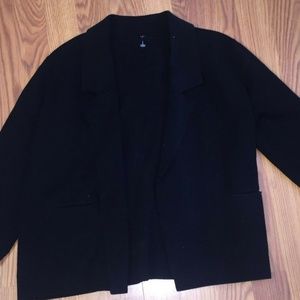 CHICO'S CARDIGAN/JACKET/BLAZER OPEN FRONT BLACK